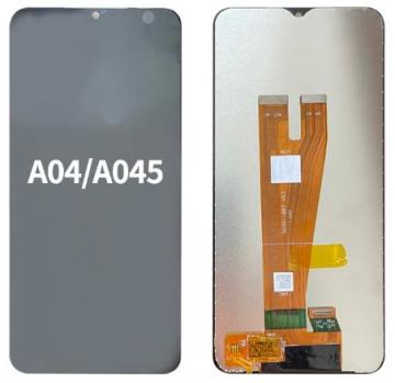 Service Pack sans Châssis Écran Complet Vitre Tactile LCD Samsung A04 (A045) Noir
